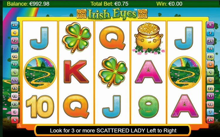 Irish Eyes Slot: publisher artwork