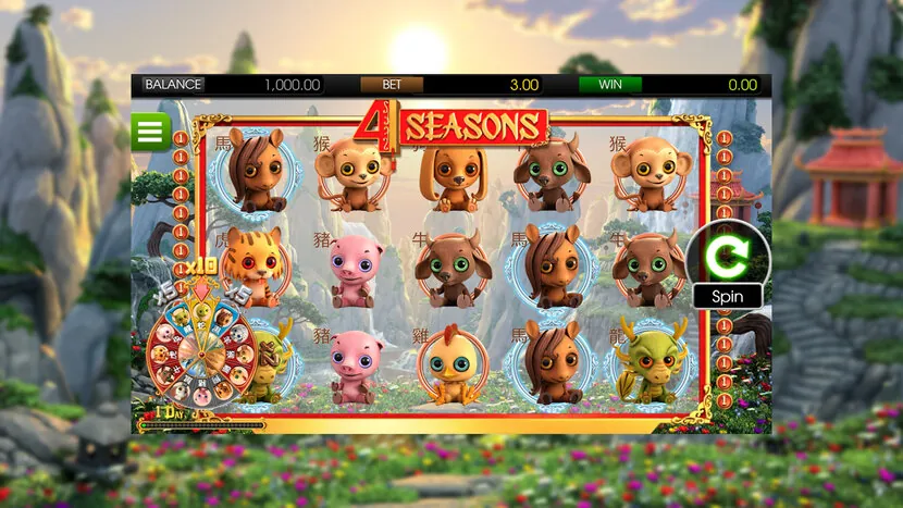 4 Seasons — Gameplay screenshot — base reels