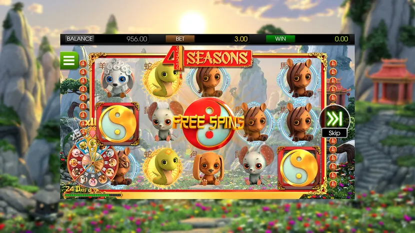 4 Seasons — Game view — different reel state