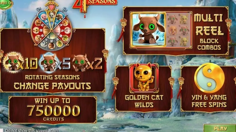 4 Seasons — Game interface and symbols
