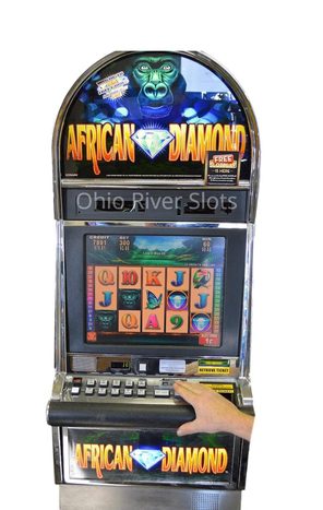 African Diamond slot — Base game — Action Stacked Symbols selection