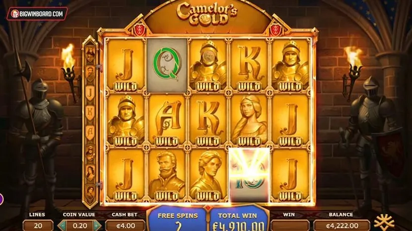 Arthurs Fortune — Gameplay screenshot — base reels