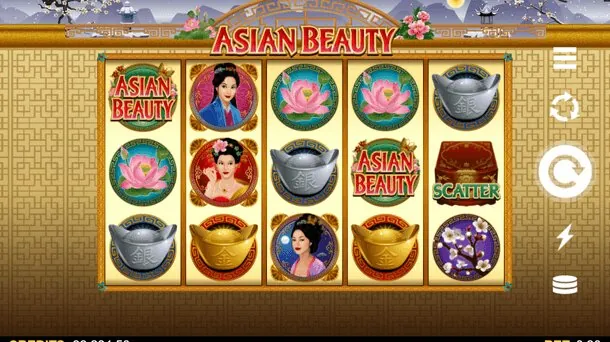 Asian Beauty — Game view — different reel state