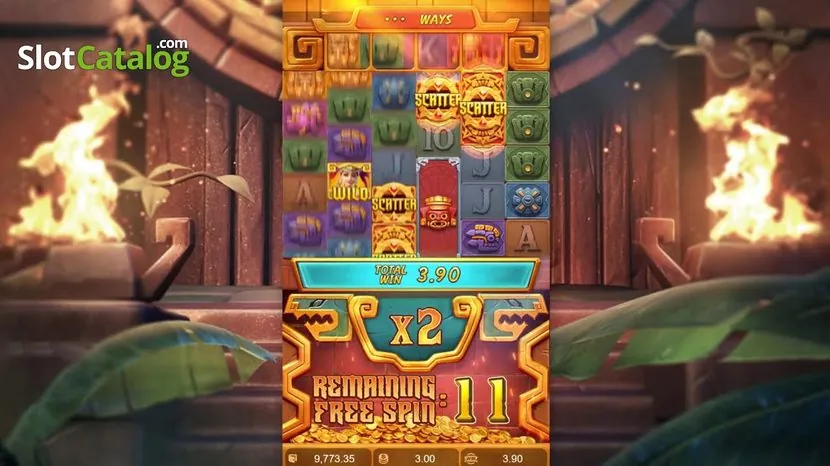 Aztec Palace slot — Symbol paytable showing jaguar, eagle and mask
