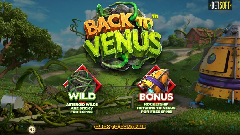Back To Venus slot — Paytable and premium symbols