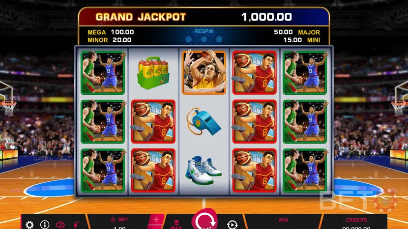 Basketball Star — Gameplay screenshot — base reels