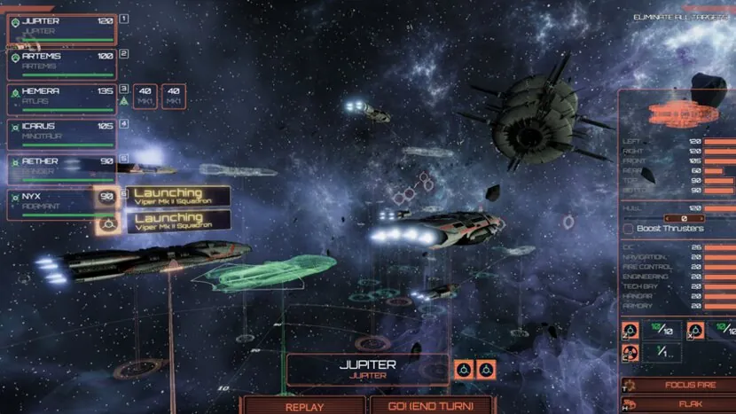 Battlestar Galactica — Game view — different reel state