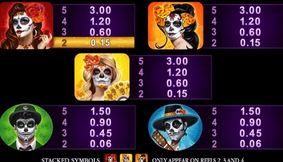 Beautiful Bones slot — Mobile portrait view on iOS / Android