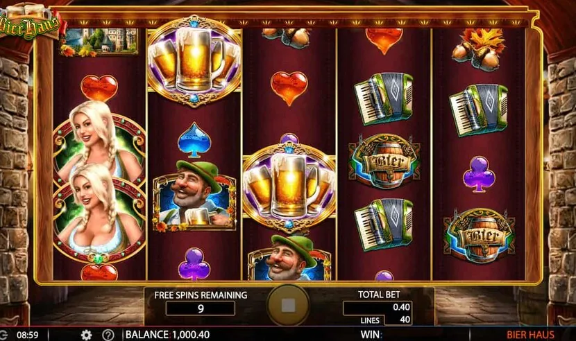 Bier Fest slot — Bonus round / free-spins trigger