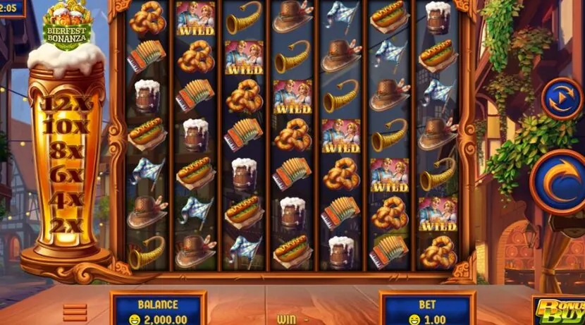 Bier Fest slot — Paytable and premium symbols