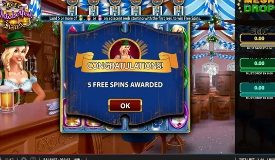 Bier Fest slot — Mobile portrait view on iOS / Android