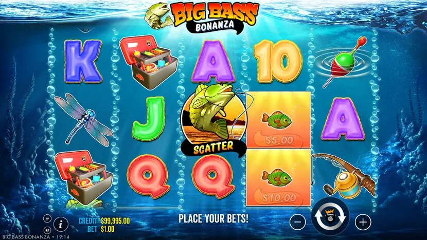 Big Bass Bonanza slot — Bonus round / free-spins trigger