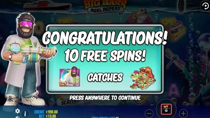 Big Break slot — Bonus round / free-spins trigger