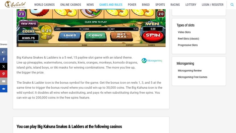 Big Kahuna Snakes and Ladders — Game symbols and theme design