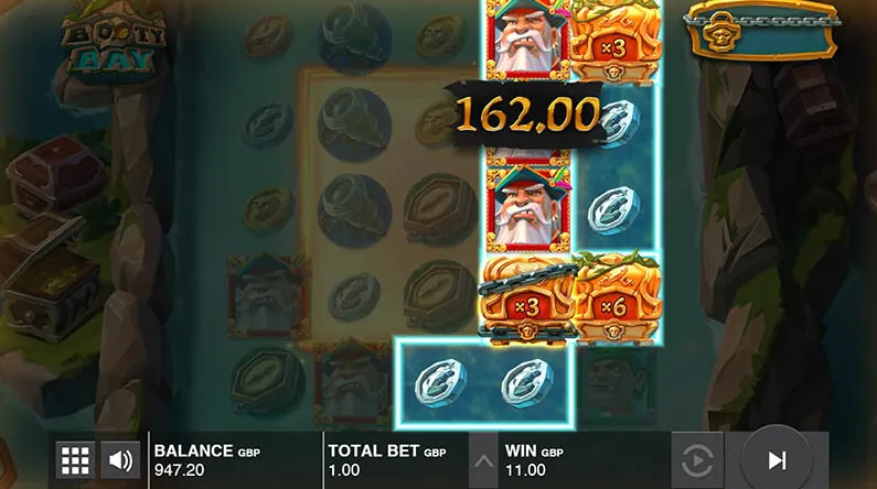 Booty Bay slot — Mobile portrait view on iOS / Android