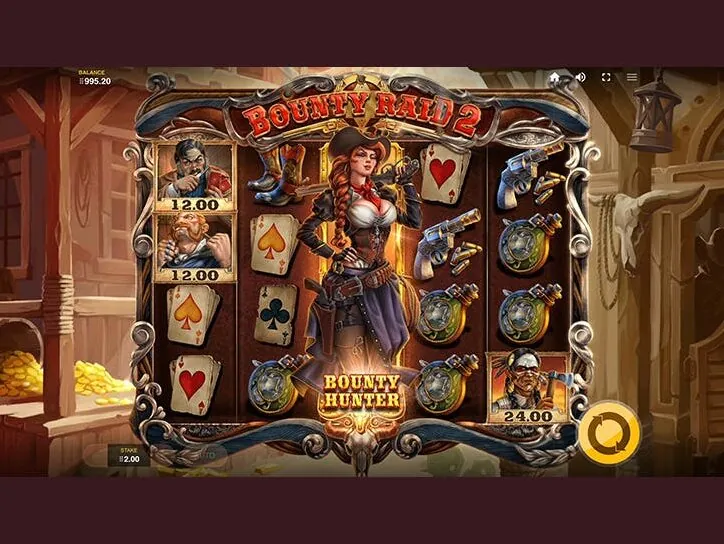 Bounty Raid slot — Paytable and premium symbols