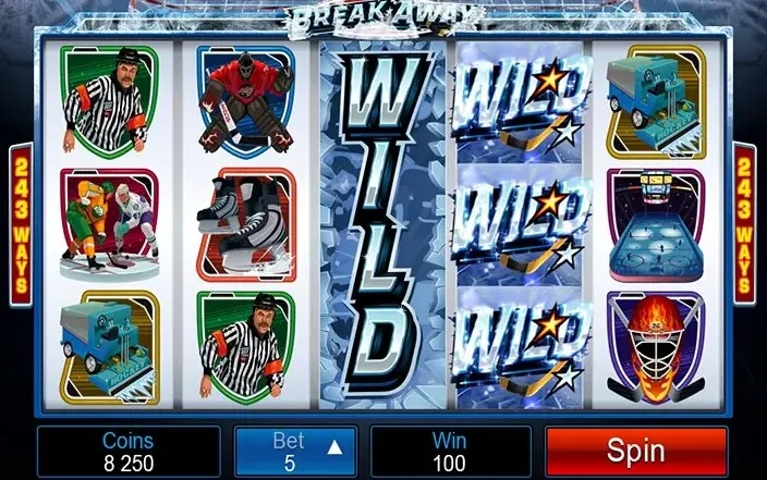 Break Away slot — Paytable and premium symbols