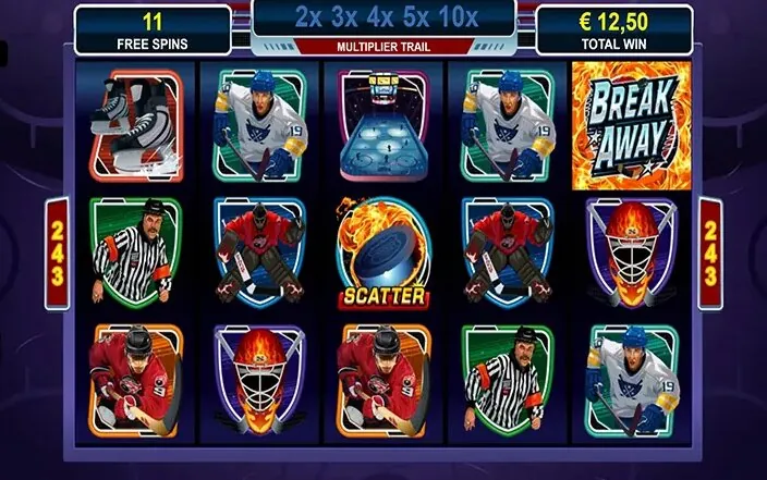 Break Away slot — Mobile portrait view on iOS / Android