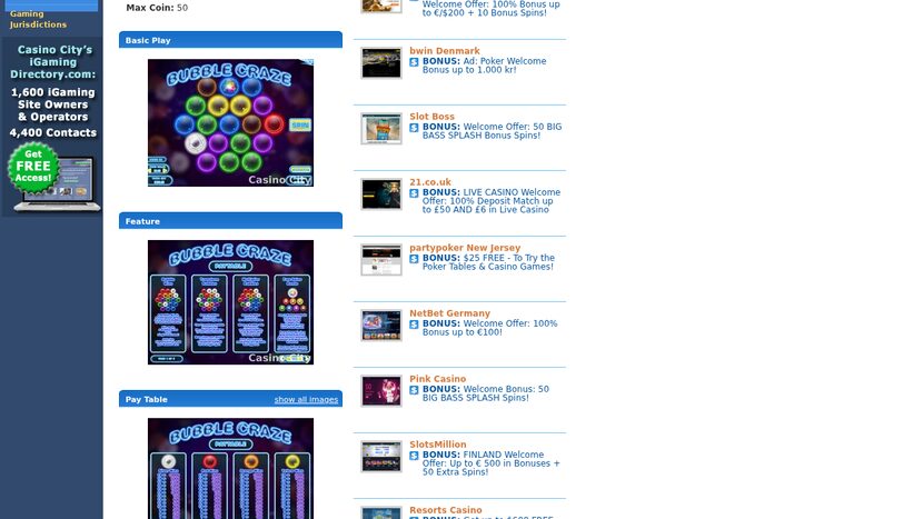 Bubble Craze — Game symbols and theme design