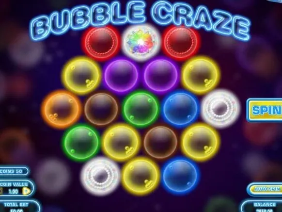 Bubble Craze slot — Paytable and premium symbols