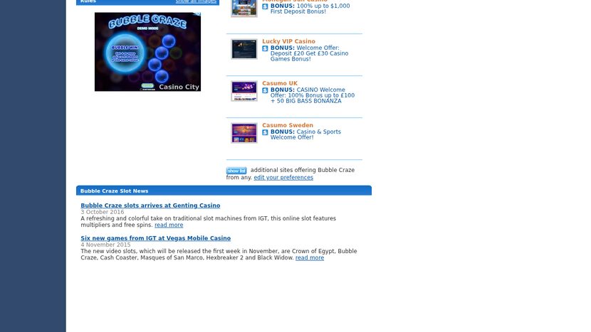 Bubble Craze — Big win potential