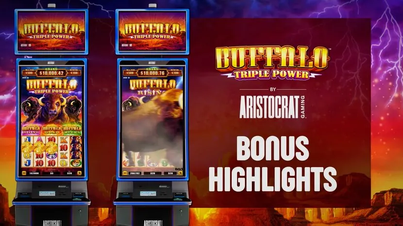 Buffalo Triple Power — Gameplay screenshot — base reels