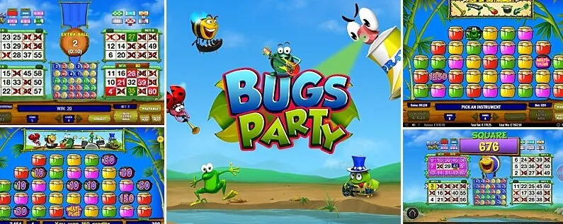 Bugs Party slot — Paytable and premium symbols