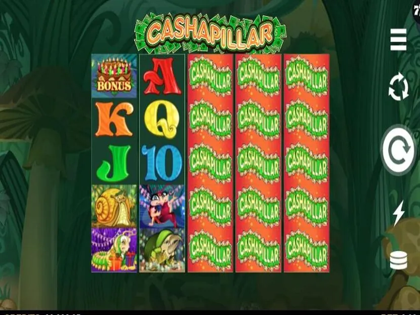 Cashapillar — Gameplay screenshot — base reels