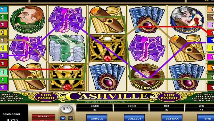 Cashville — Gameplay screenshot — base reels