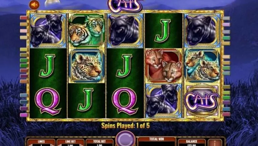 Cats And Cash — Gameplay screenshot — base reels