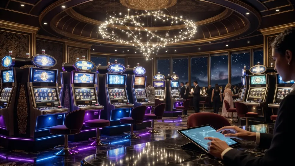 Cepheus Star Casino Review 2026; What the App Actually Is, Games & What to Check slot review theme illustration, AI-generated and not an in-game screenshot.