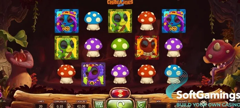 Chibeasties 2 — Gameplay screenshot — base reels