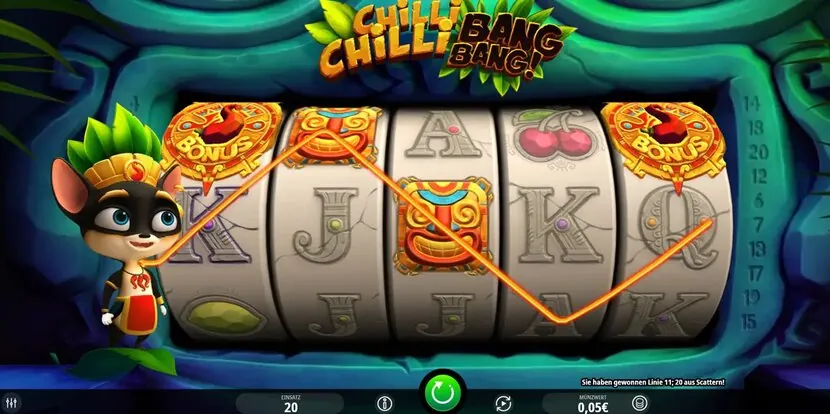 Chilli Chilli Bang Bang — Game view — different reel state