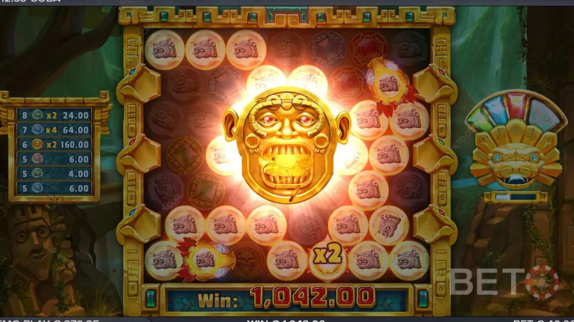 Coba slot — Paytable and premium symbols