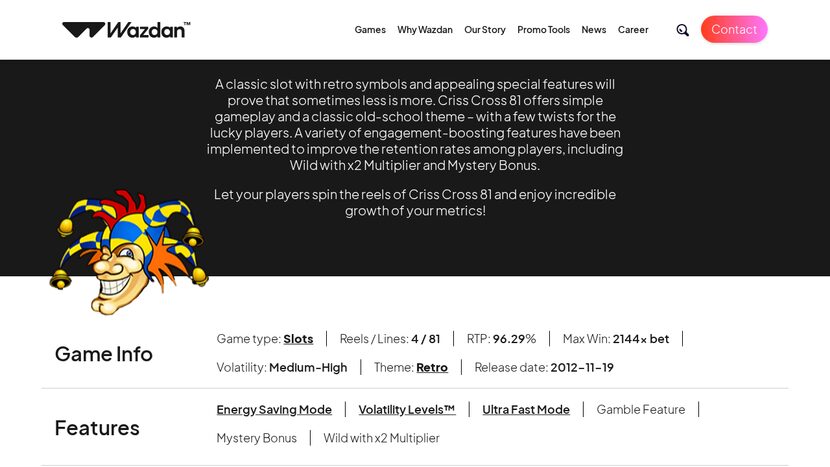 Criss Cross 81 — Big win potential