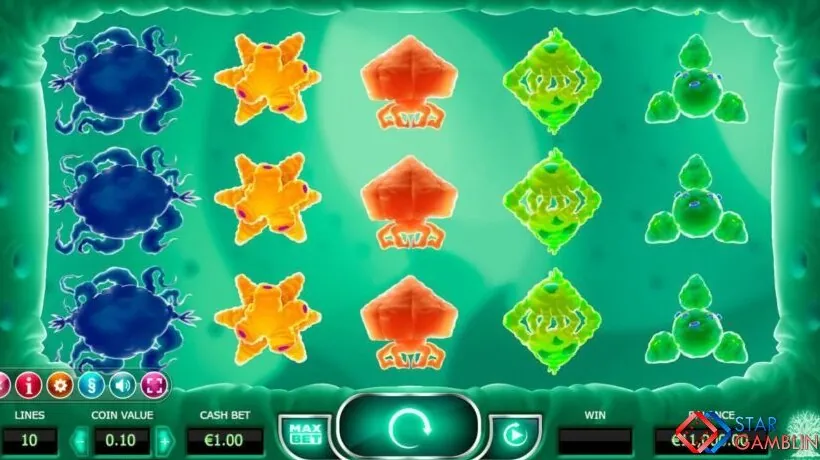 Cyrus The Virus — Gameplay screenshot — base reels