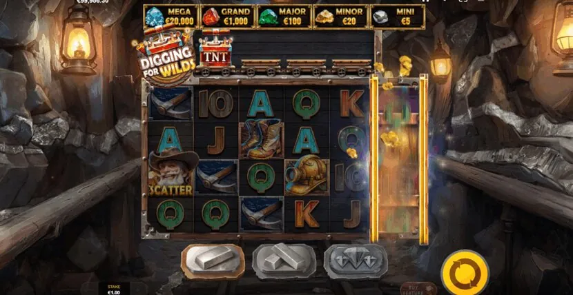 Diamond Wild slot — Mobile portrait view on iOS / Android