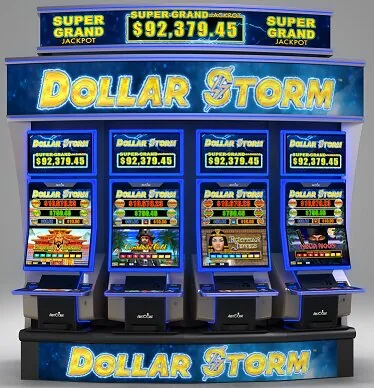 Dollar Storm slot — Bonus round / free-spins trigger