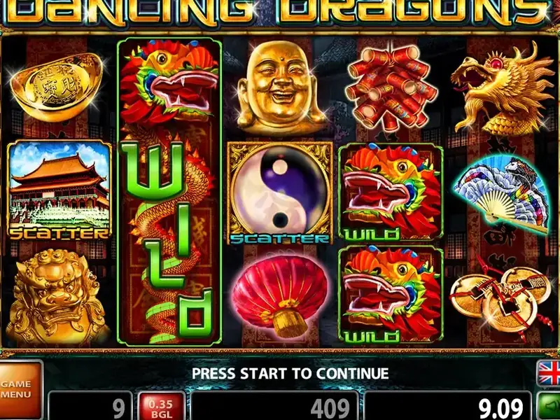 Dragon Dance — Gameplay screenshot — base reels