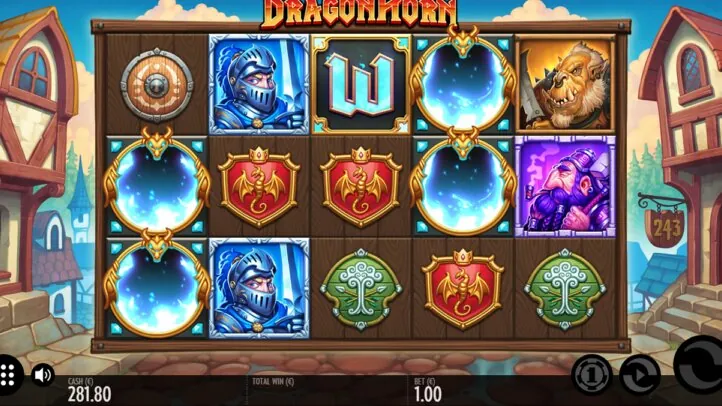 Dragon Horn — Gameplay screenshot — base reels