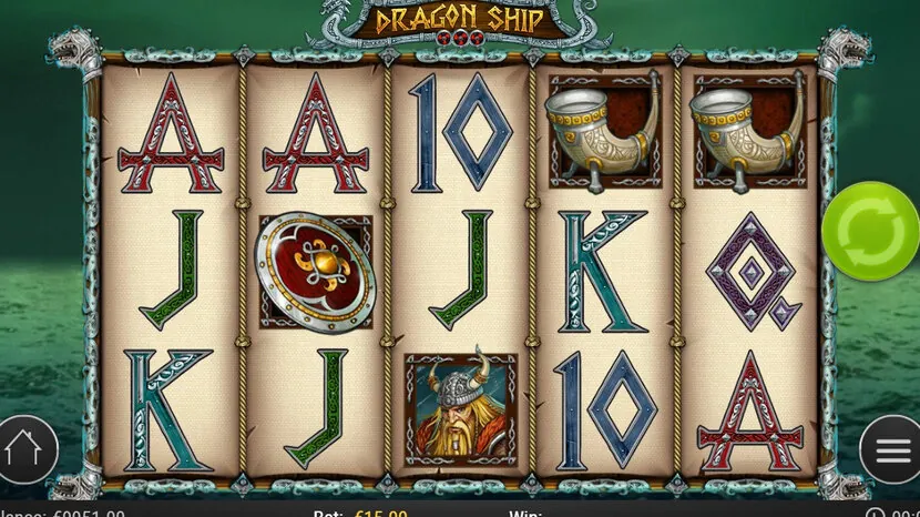 Dragon Ship — Gameplay screenshot — base reels