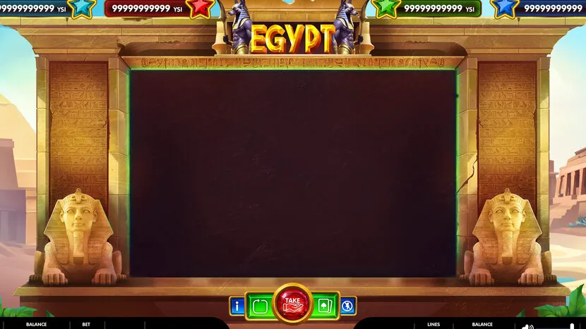 Egyptian Heroes — Gameplay screenshot — base reels