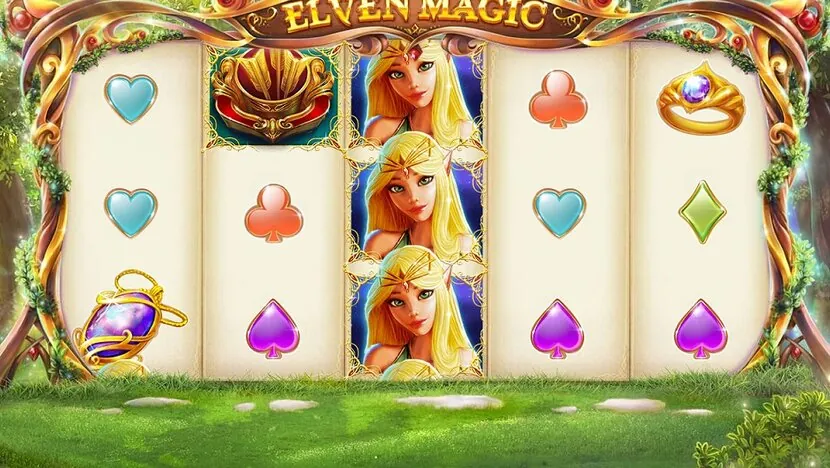 Elven Magic — Gameplay screenshot — base reels
