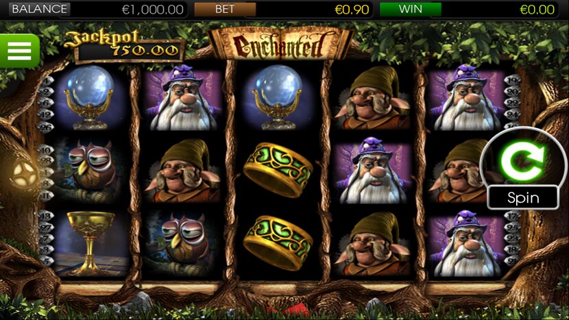 Enchanted slot — Mobile portrait view on iOS / Android