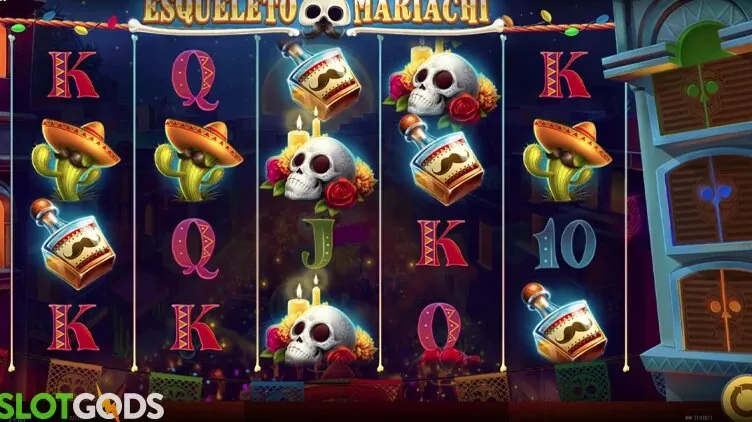 Esqueleto Mariachi — Gameplay screenshot — base reels