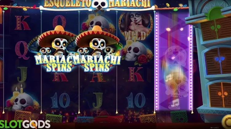 Esqueleto Mariachi — Game view — different reel state