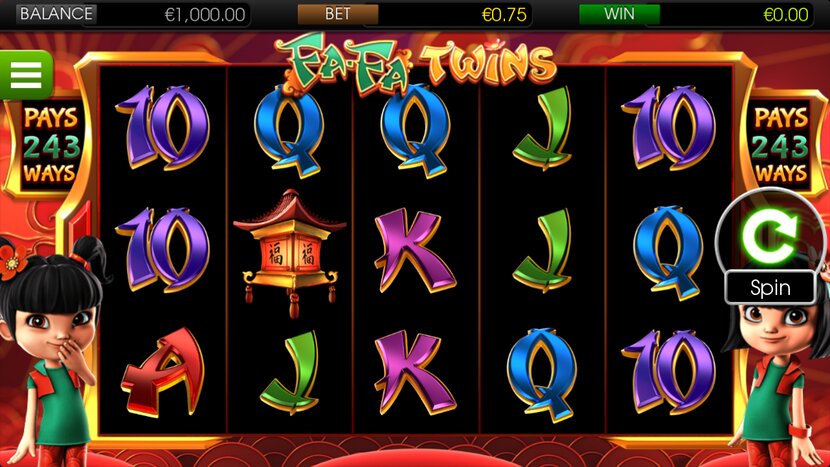 Fa Fa Twins slot — Mobile portrait view on iOS / Android
