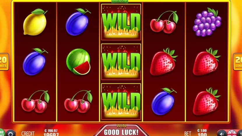 Fruit Burst — Game view — different reel state