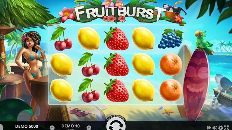 Fruit Burst — Game interface and symbols
