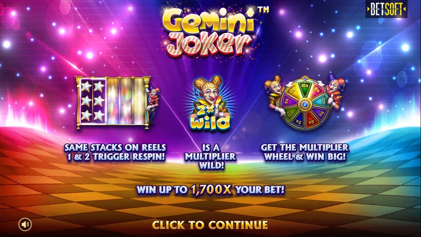 Gemini Joker slot — Mobile portrait view on iOS / Android
